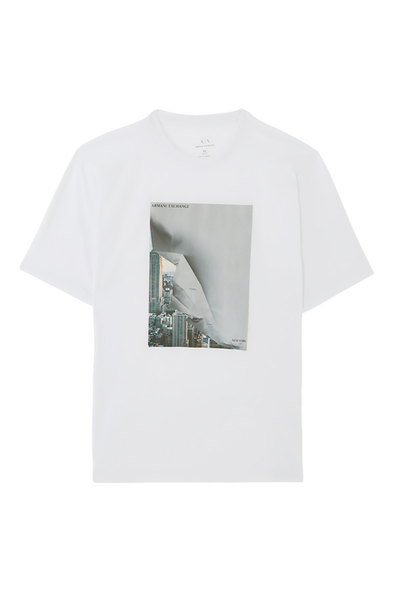 Photographic-Print Cotton Jersey T-Shirt